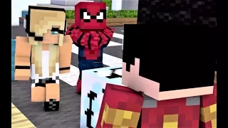 NEW MINECRAFT SONG! "Nemesis Part 3" Spiderman, Psycho Girl, Iron Man and Batman!