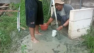 cara Ambil Lumpur di Sumur Bor, Dengan pipa PVC, /Simple Sludge Collector