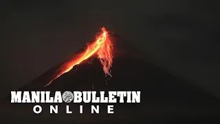 TIMELAPSE: Mayon volcano spews lava