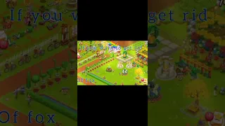know how to Get rid of foxes by watching this video#gameplay #vanish #hayday