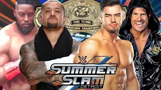 Bloodline Hit Squad vs A Town Down Under WWE Tag Team Championship (SummerSlam)