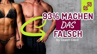 93% machen das WICHTIGSTE beim Bauchtraining NICHT 🤯‼️ Sixpack Anleitung [by Coach Cecil]