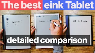 Remarkable 2 vs Supernote A5X vs Boox Note Air 2 - in-depth comparison