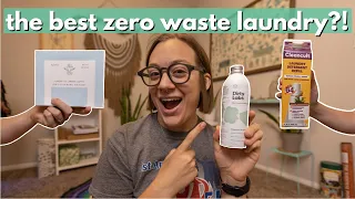 LOW WASTE LAUNDRY REVIEW // which zero waste detergent is best? Cleancult, Dirty Labs, Eco Roots