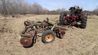 THE FARMHOUSE. Time to get things done. Mowers started. New garden area. Trying out the disc.