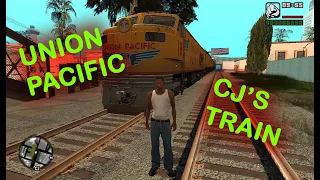 GTA SA - CJ drives Freight train