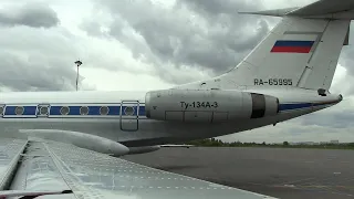 THE SIGHT & THE SOUND 5/6 : Flight onboard Kosmos TU-134A RA-65995 from MOW-Vnukovo to MOW-Zhukovsky