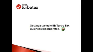 How to use TurboTax Business Incorporated