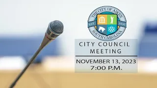 City Council Meeting November 13, 2023