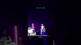Yeah yeah yeahs Live at the Aragon ballroom in Chicago on 5/29/18 Snapchat