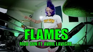 Lindsey Raye Ward - MOD SUN ft. Avril Lavigne - Flames (Drum Cover)