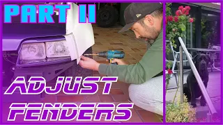 #P3-E13 Kadett GSI Mattig - Adjust fenders hood & bumper Part II - feat. Bryce in the hall of roses