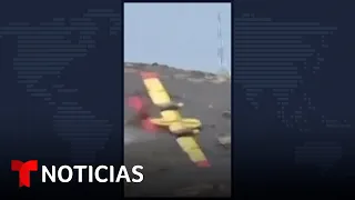 Se estrella un avión cisterna en Grecia | Noticias Telemundo