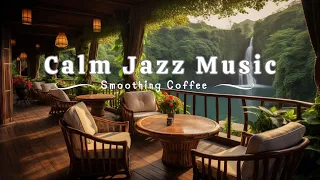 Soothing Jazz Music For Work, Study, Relaxation | Soothing Jazz Music With Outdoor Cafe Space