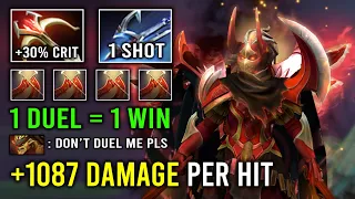 +1087 DAMAGE PER HIT Instant 1 Shot Duel Win Hard Carry Legion Commander Hit Like a Truck Dota 2