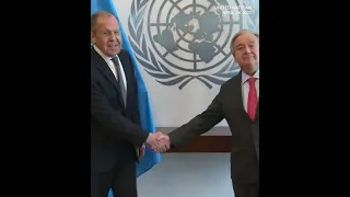 Lavrov, Guterres meet at UN, discuss 'lots of details' on Ukraine, Russia grain exports