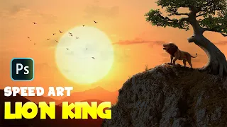 LION KING | Photoshop Manipulation Speed Art