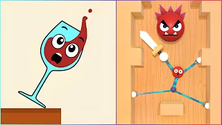 Stretch Guy VS Spill It - All Levels Speed Gameplay Ep1