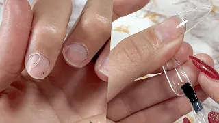 Tecnica  APRES GEL  X🥰, Uñas COREANAS ¿como se hacen?