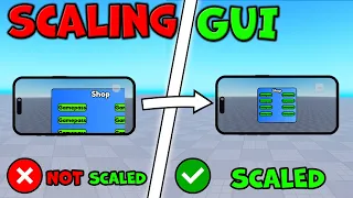 How to SCALE GUI like a PRO | Buttons + Frames + ScrollingFrames | Roblox Studio