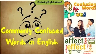 Commonly Confused Words in English - Homonyms