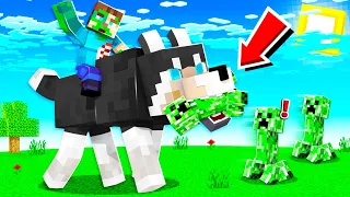 THE WORLDS BIGGEST PET DOG IN MINECRAFT! (strong)