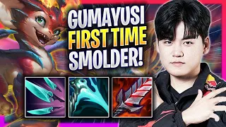 GUMAYUSI FIRST TIME PLAYING NEW CHAMPION SMOLDER! - T1 Gumayusi Plays Smolder ADC vs Samira!