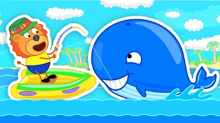 Aslan Yavrusu | Mavi balina ve Sürat teknesi | Çocuklar için çizgi film