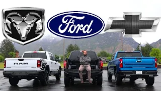 2025 Ram Rebel vs Ford Tremor vs Chevy Trail Boss: Which Truck Drives The Best?