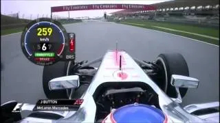 F1 2013 Jenson Button onboard at Malaysia