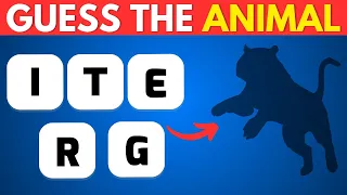 Guess the Animal by its Scrambled Name 🐆🦒 Fun Animal Quiz Game🐊