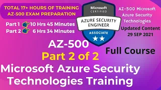 Exam [AZ-500] Course Microsoft Azure Security Technologies Certification online Preparation Training