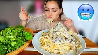 Creamy Chicken Fettuccine Alfredo Recipe 먹방 Mukbang