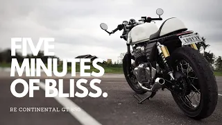 5 Minutes of Relaxing Motorcycle POV | Royal Enfield Continental GT 650 | GoPro Hero Black 9 in 4K