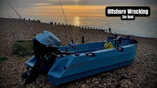 Sea Fishing UK - Offshore Wrecking On My 3 Meter Small Boat For Pollock Using Lures