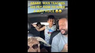 Arabic man teaching his goat how to have a sexy voice 😂😂 #funny #youtubeshorts #ytshort #ytshort