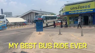 My best bus ride ever | Nahkonchai Air Bus | NAHKON Ratchasima to Surin