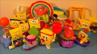 2012 SPONGEBOB SQUAREPANTS OLYMPICS SET OF 16 McDONALD'S HAPPY MEAL COLLECTION TOYS VIDEO REVIEW