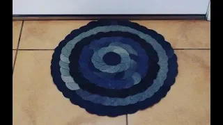 DIY: Denim Doormat / Rug - No Sew {MadeByFate} #347