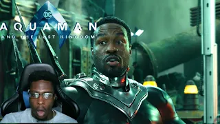 Aquaman and The Lost Kingdom Black Manta Returns Featurette Trailer Reaction!!