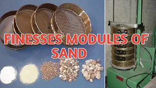 Finesess modulus of sand|sieve analysis of crushed sand|zone of sand|with calculation