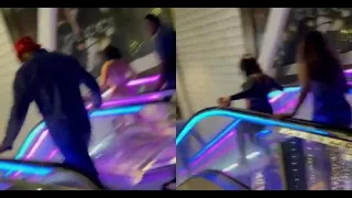 LeBron James Ran Away From Group Of Women Who Followed Him Through An Escalator