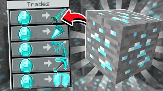 Minecraft, But I Can Trade With Any Block...