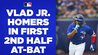 Vlad Guerrero Jr. HOMERS in his first at-bat of the second half!