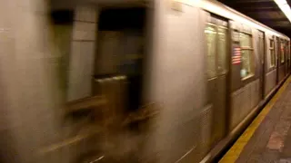 NYC 'B' Train Departing