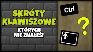 Minecraft - SKRÓTY KLAWISZOWE, których NIE ZNAŁEŚ! #shorts