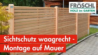 1 - Sichtschutzzaun auf Mauer montieren: Schritt für Schritt Anleitung