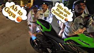 POLICE NE ZX10R KO SEIZE KAR LIYA 😭 | COP'S vs SUPERBIKE | Aaj toh Mota Challan katega 😱😭