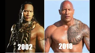 Scorpion King cast (2002) then and now #therock