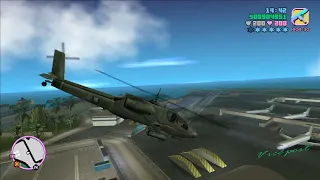 GTA Vice City Hunter Helicopter Rampage + Six Star Wanted Level Escaped